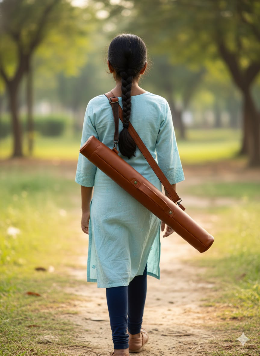 Sanchi Flute Bag - Tan Brown
